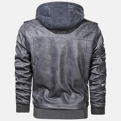 Untamed Trails Removable Hooded Leather Jacket