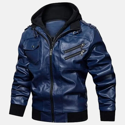 Untamed Trails Removable Hooded Leather Jacket