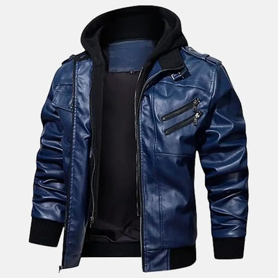 Untamed Trails Removable Hooded Leather Jacket