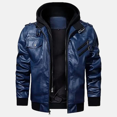 Untamed Trails Removable Hooded Leather Jacket