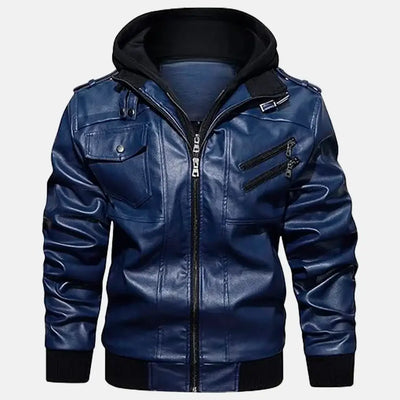 Untamed Trails Removable Hooded Leather Jacket