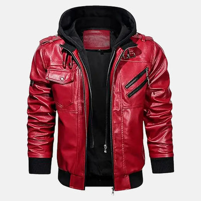 Untamed Trails Removable Hooded Leather Jacket