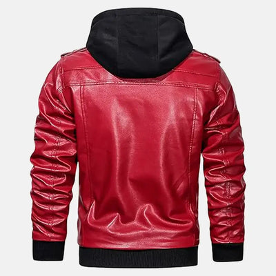 Untamed Trails Removable Hooded Leather Jacket