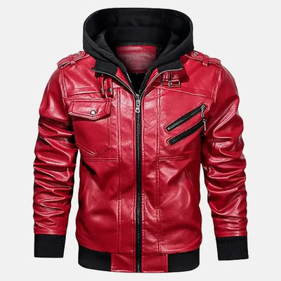 Untamed Trails Removable Hooded Leather Jacket