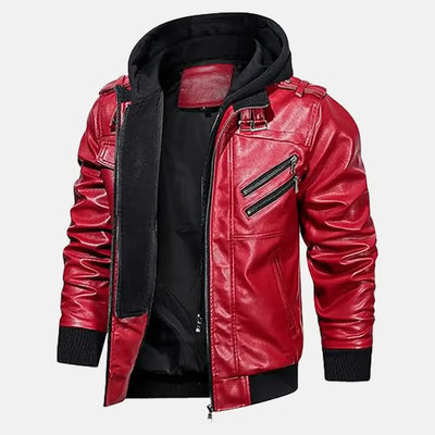 Untamed Trails Removable Hooded Leather Jacket