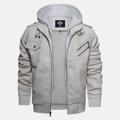 Untamed Trails Removable Hooded Leather Jacket