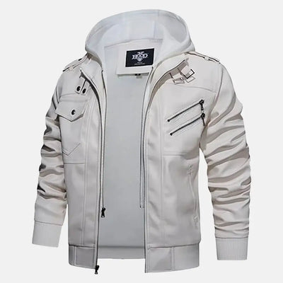 Untamed Trails Removable Hooded Leather Jacket