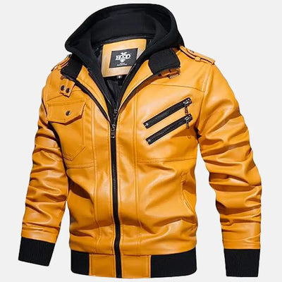 Untamed Trails Removable Hooded Leather Jacket