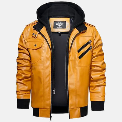 Untamed Trails Removable Hooded Leather Jacket