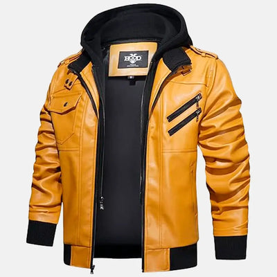 Untamed Trails Removable Hooded Leather Jacket