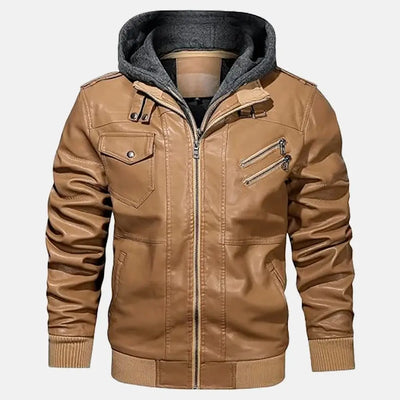 Untamed Trails Removable Hooded Leather Jacket