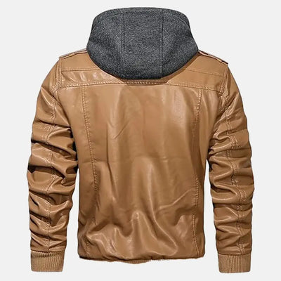 Untamed Trails Removable Hooded Leather Jacket