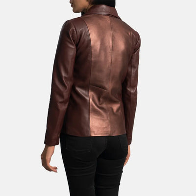 Uptown Womens Leather Blazer