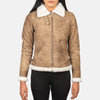 Vera Leather Bomber Jacket for Women