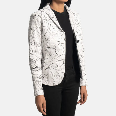 Verve Garde Leather Blazer Women