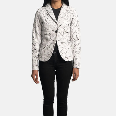 Verve Garde Leather Blazer Women