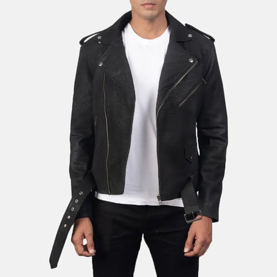 Vigor Leather Biker JacketMen's Biker Jacket