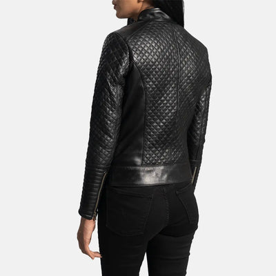 Wildfire Women Leather biker Jacket | Genuine Leather