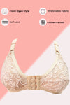 Knitted Cotton Front-Open Bra